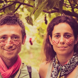 Maquillage indigène en Equateur