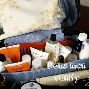 Dans mon vanity pour les vacances !