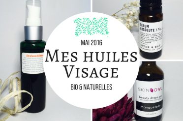 Mes huiles végétales bio / naturelles pour le visage